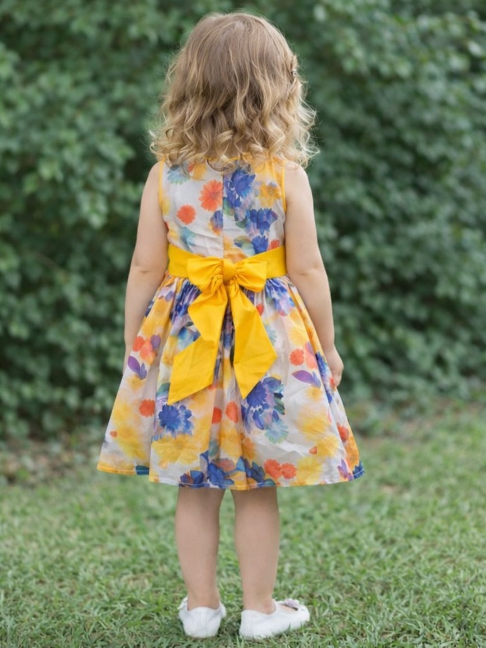Dorissa Toddler Floral Dress 24M NWT | Bright Summer Party Dress with Sash - Picture 6 of 11